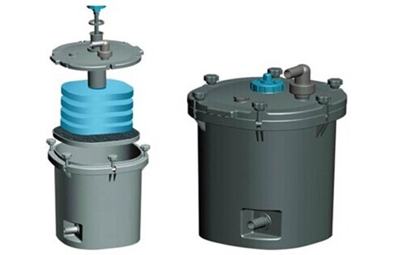 Biologi kolam Bio Filter kolam Filtrasi Sistem Vertikal Type 25L