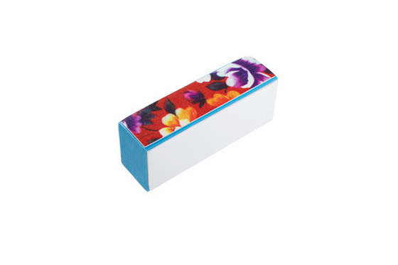 Flower Pattern Nail Buffer Block Manicure Finger tool Nail Care Kit