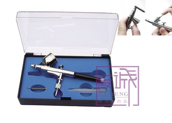 Perlengkapan Peralatan Tato Air Brush Spray Gun Kit Airbrushing Aksi Ganda