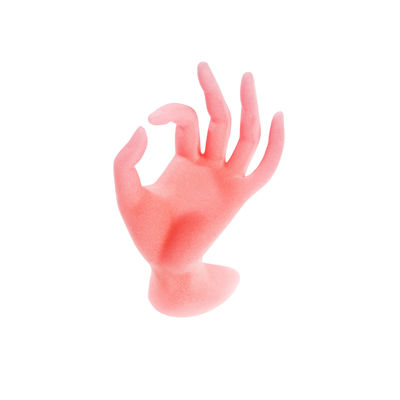 Clear / Pink / Black Nail Art Tools Hand Form Bracelet Ring Display Stand Holder OK Hand