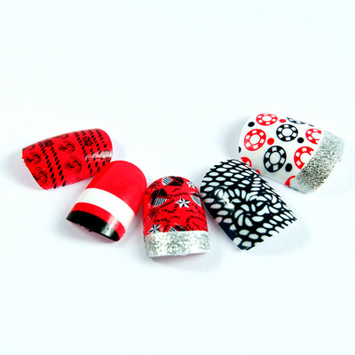 Sliver safe fake nails / natural looking elegant fake nails For Kids