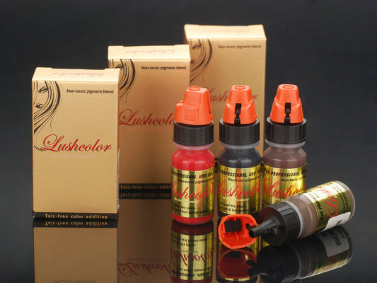 Kesehatan 8ml Natural Cosmetic Micro Permanent Makeup Pigments Dengan 38 Warna