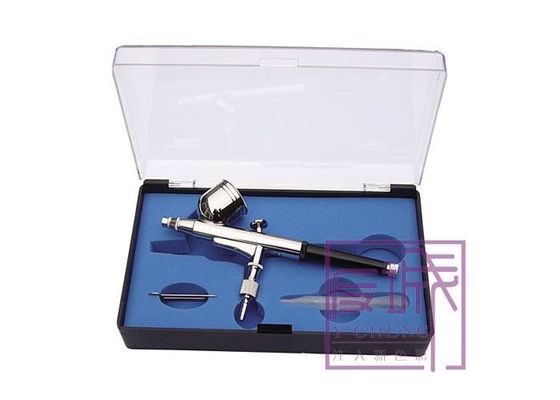 Perlengkapan Peralatan Tato Air Brush Spray Gun Kit Airbrushing Aksi Ganda