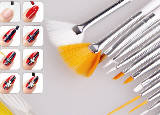 15 Piece Synthetic Thin Nail Art Brushes Set / Nail Art Fan Brush